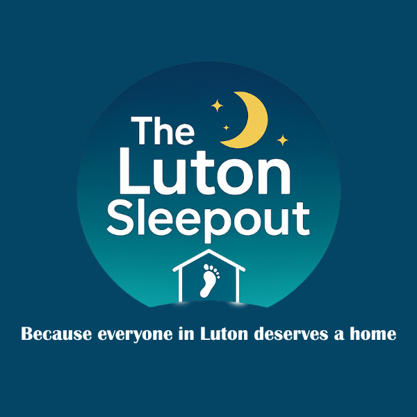 Logo of The Luton Sleepout, a fundraising event for those facing homelessness
